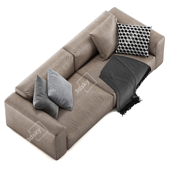 Modern Poliform Bolton Sofa 3D model image 4