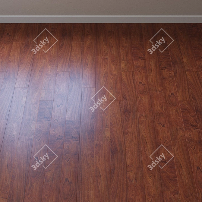 Brazilian Cherry Rustic Finish Parquet 3D model image 1