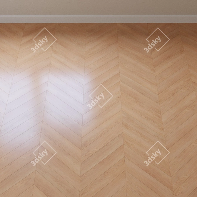 Cortona Beech Parquet: Exquisite Kahrs Flooring 3D model image 3