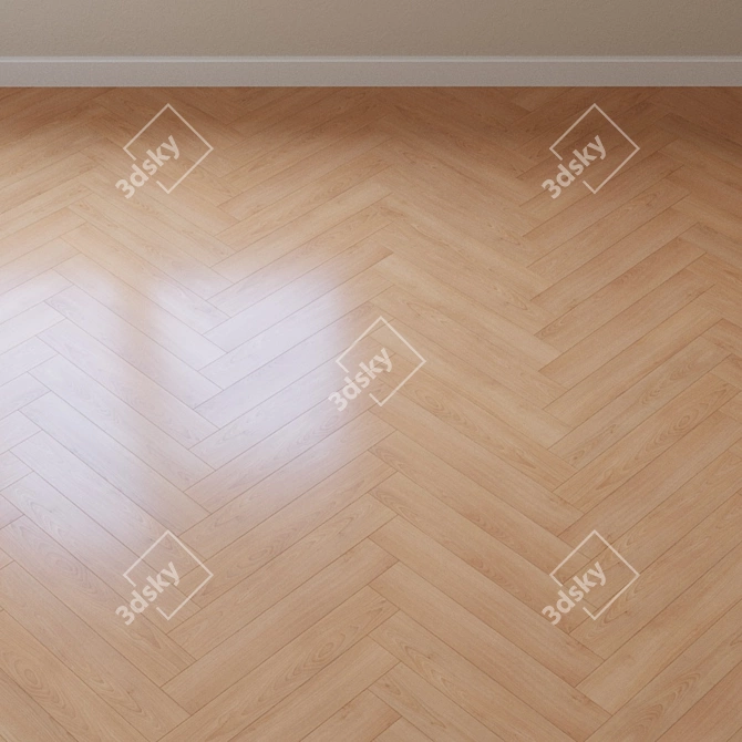 Cortona Beech Parquet: Exquisite Kahrs Flooring 3D model image 4