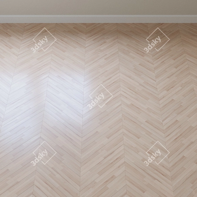 Kahrs Beech Parquet Board 3D model image 3