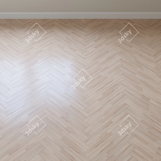 Kahrs Beech Parquet Board 3D model image 4