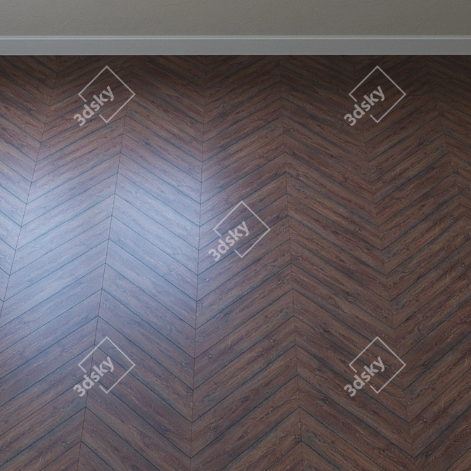 Kahrs Heather Oak Parquet: Classic Elegance 3D model image 3