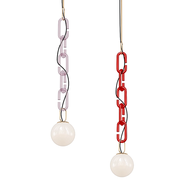 Decorative Chain Pendant Light 3D model image 1