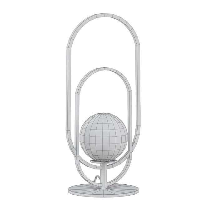 Rosy Glow Table Lamp 3D model image 2