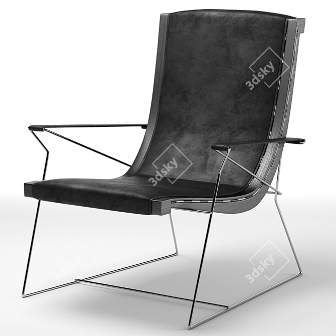 Modern Comfort Armchair for Ultimate Relaxation 3D model image 3