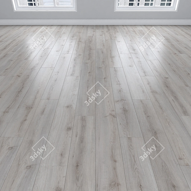 Oak Parquet: Herringbone, Linear, Chevron 3D model image 2