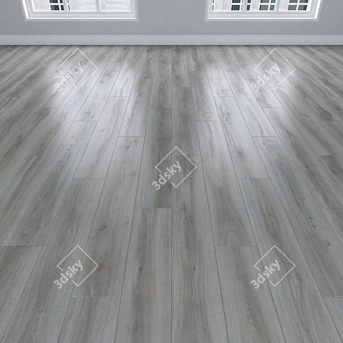 Oak Parquet: Herringbone, Linear & Chevron 3D model image 2