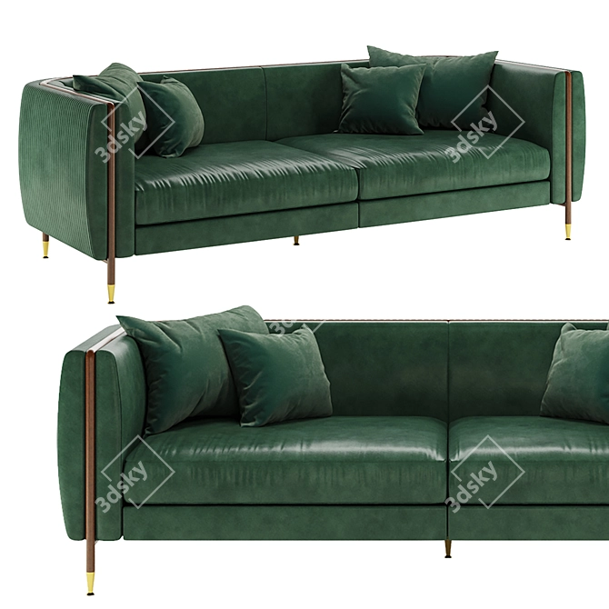 Contemporary Barlow Sofa: 2017 Edition 3D model image 6