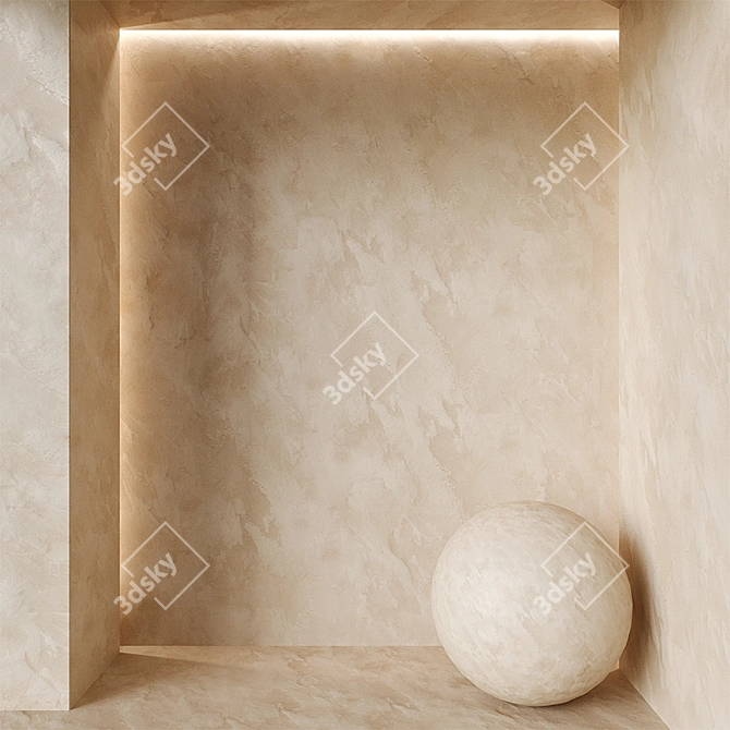 Elegant Plaster Texture Pack 3D model image 3