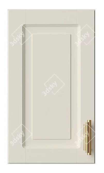 Luxury Brass Handle Kitchen Collection 3D model image 2