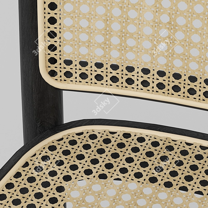 Modern Hoffmann Dining Chair 02 3D model image 4