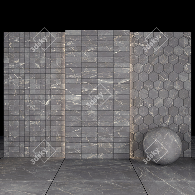 Elegant House Gray Marble Slabs 3D model image 3