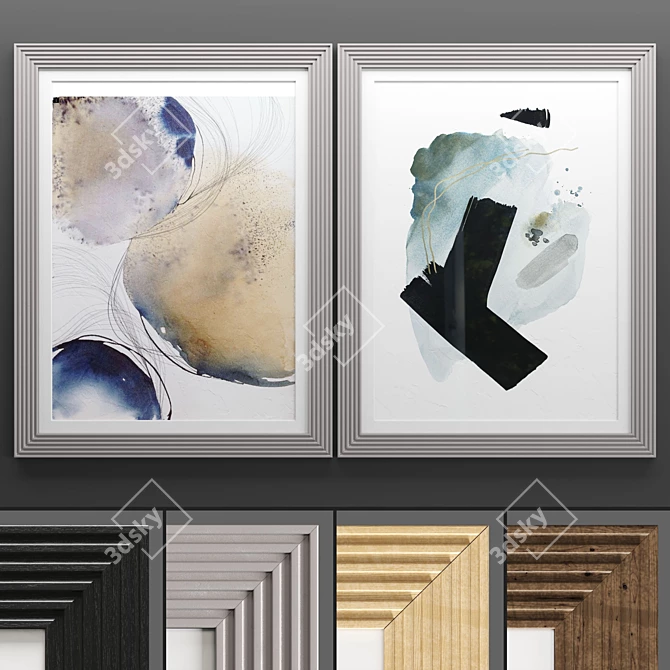 Modern Art Frame 717 3D model image 1