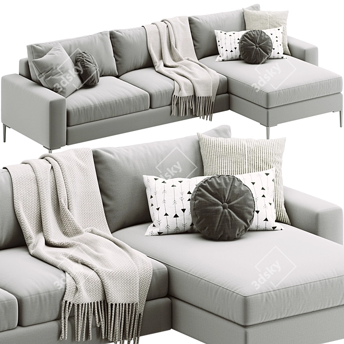 Sleek 2013 Sofa: Nova Elegance 3D model image 2