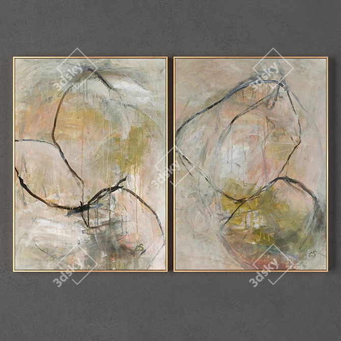 2 Frame Collection: 800x575 mm & Textures 3D model image 1