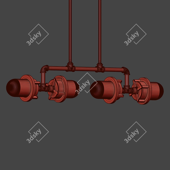 Elk Briggs Modern Light Fixture 3D model image 3