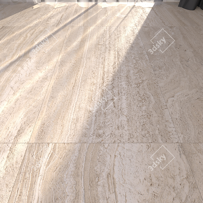 Navona Honey Vein 60x120: Multi-Texture Floor 3D model image 1