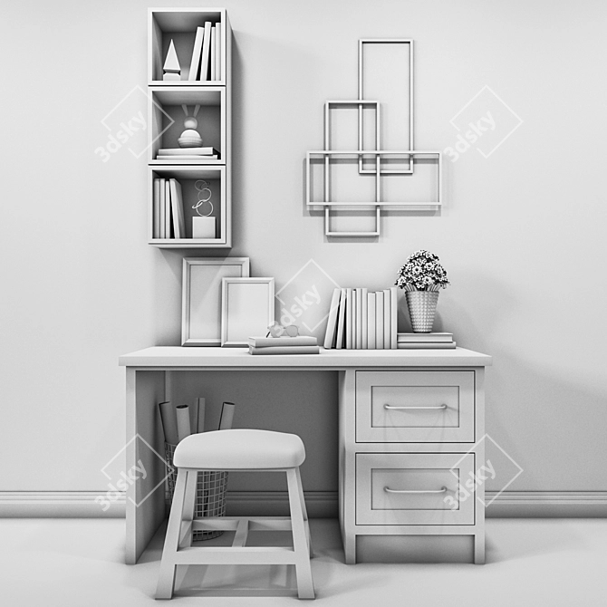 Sleek Office Design: Vray+Corona 3D model image 3