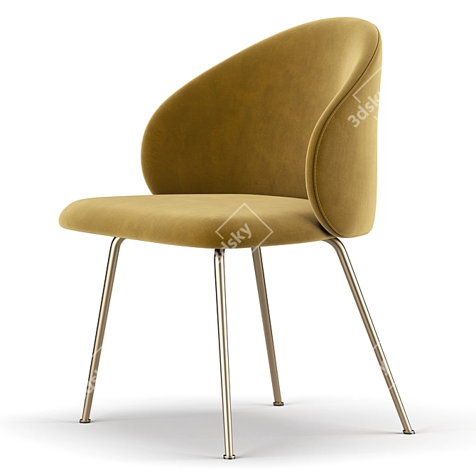 Elegant Luisa Chair 3D model image 4