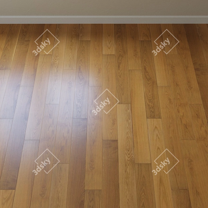 Karelia Oak Grain Brown Parquet 3D model image 2