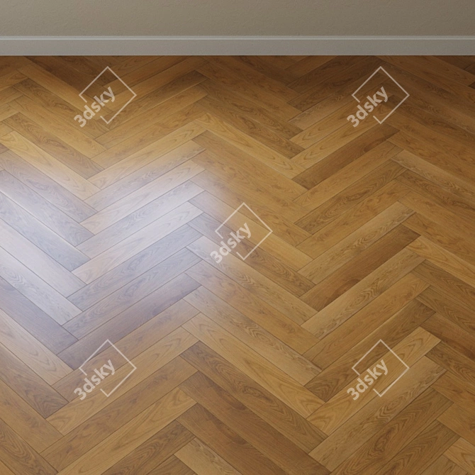 Karelia Oak Grain Brown Parquet 3D model image 4