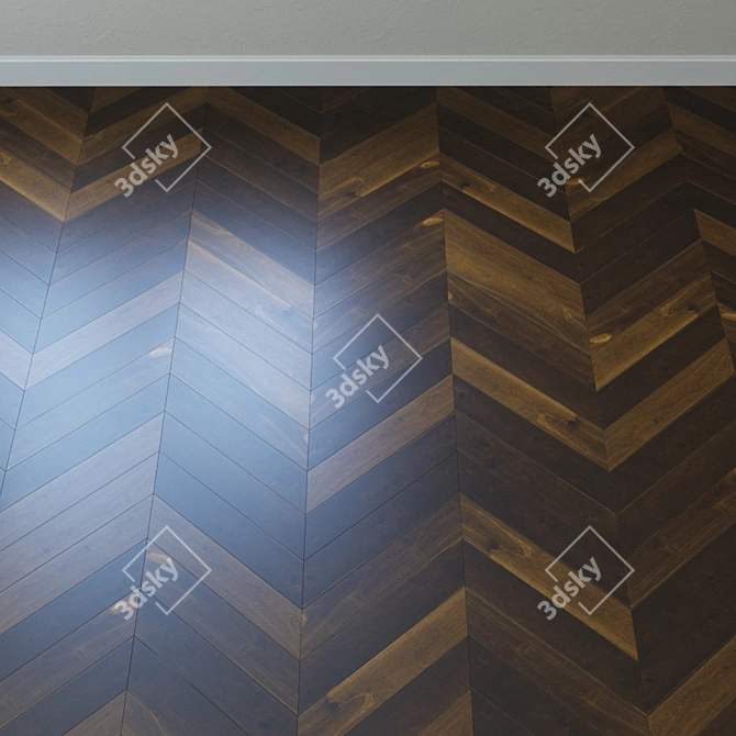  Smoked Almond Oak Parquet: Karelia 3D model image 3