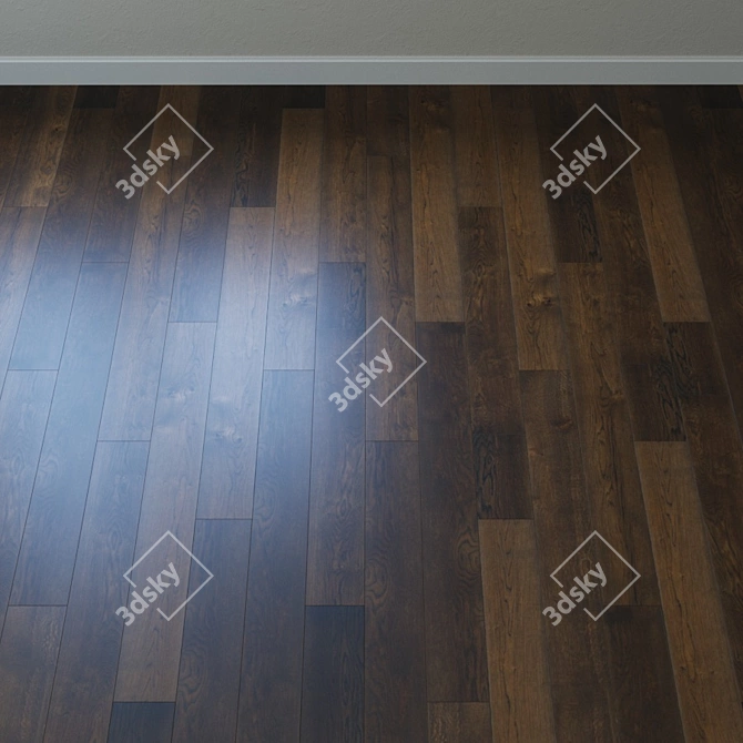 Karelia Oak Truffle Parquet 3D model image 2