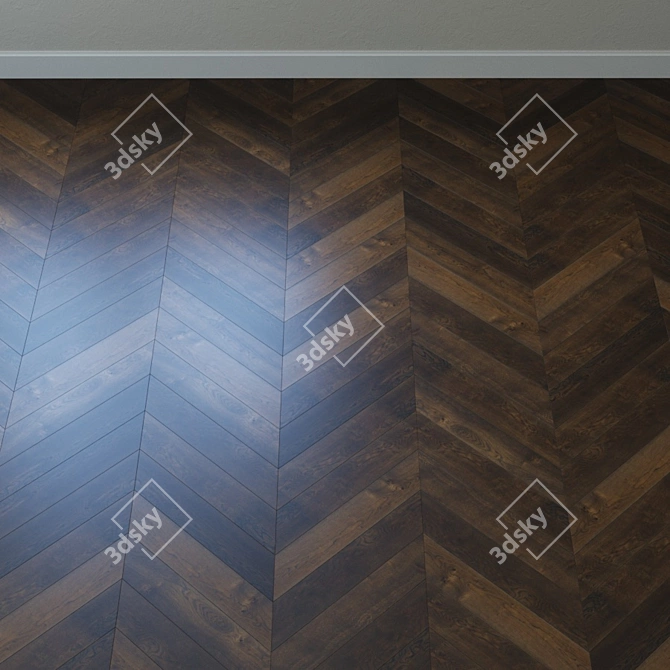 Karelia Oak Truffle Parquet 3D model image 3