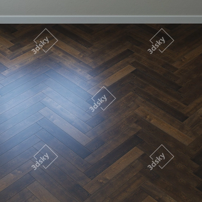 Karelia Oak Truffle Parquet 3D model image 4