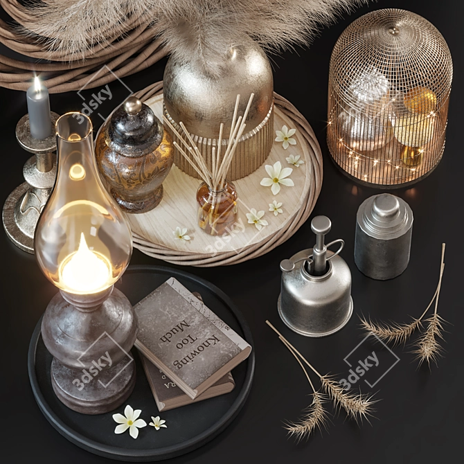 Elegant Decor Set 13 3D model image 2