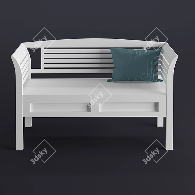 Arlington Entryway Bench with Storage 3D model image 3