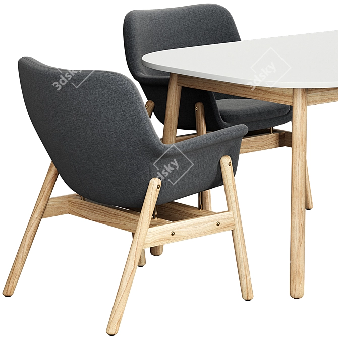 Modern VEDBO Tables & Chairs 3D model image 3