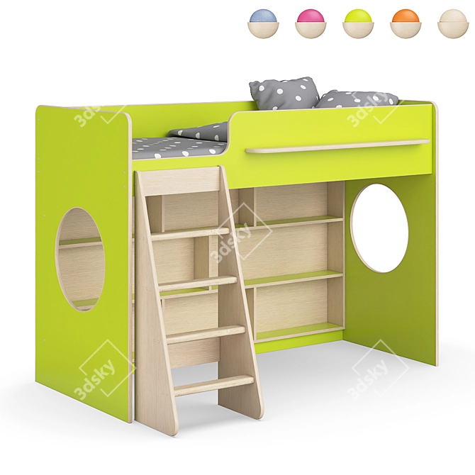 Legenda K26+LP25 Modular Kids Bed 3D model image 6