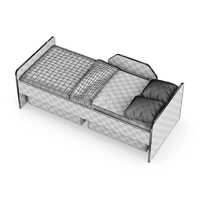 Legenda K27 Kids Bed 3D model image 5