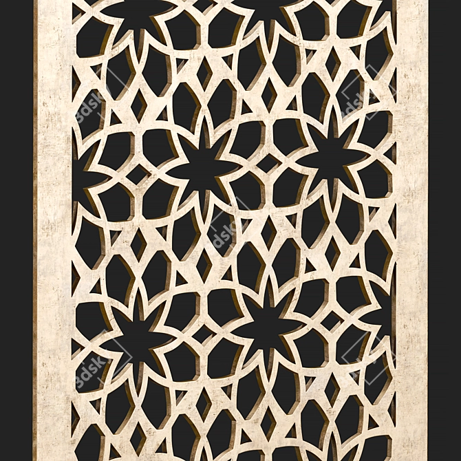 Decorative Panel Set: 15 Unique Designs 3D model image 3