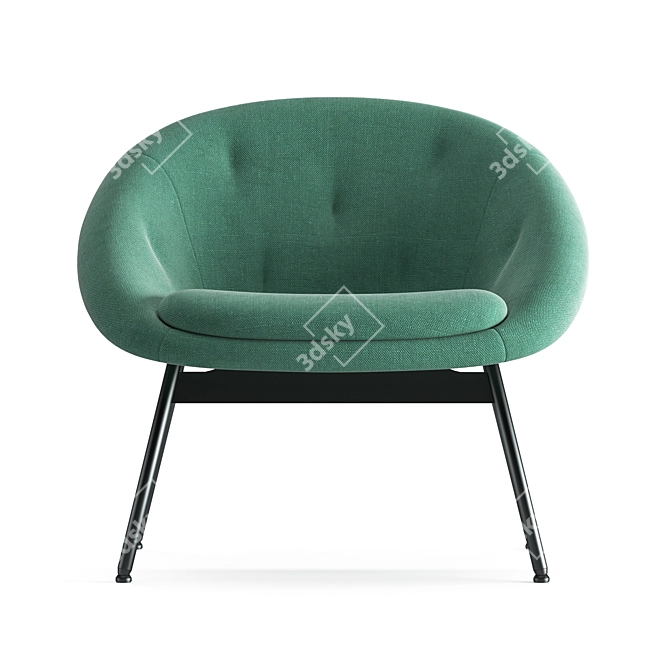 Elegant LX699 Armchair: Modern Comfort with a Unique Twist 3D model image 4