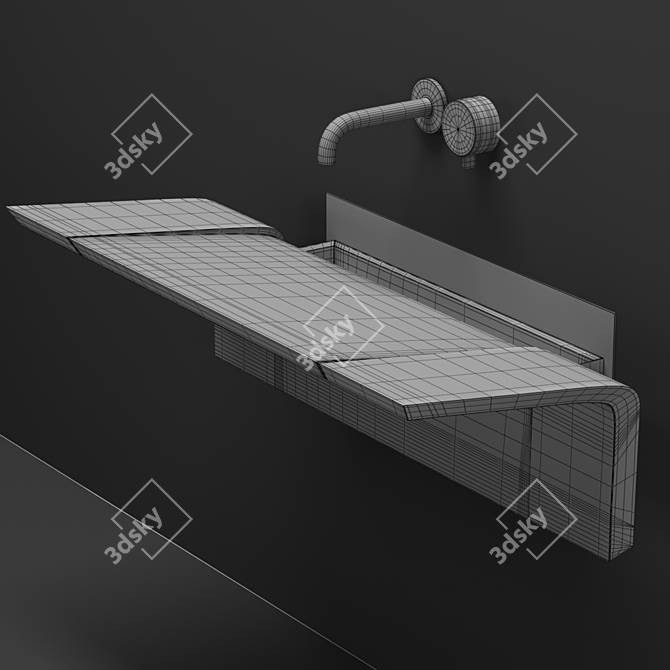 Modern Minimalist Bathroom Vanity by Falper 3D model image 7