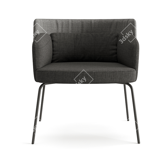 Modern Comfort: IKEA Bingsta Chair 3D model image 2