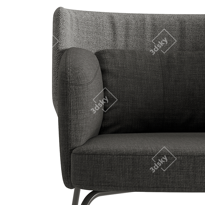 Modern Comfort: IKEA Bingsta Chair 3D model image 3