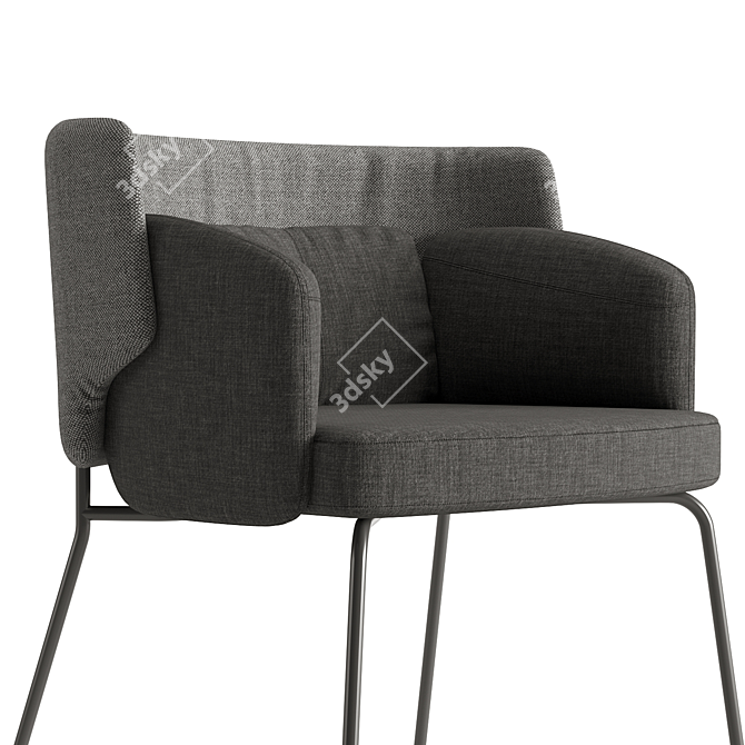 Modern Comfort: IKEA Bingsta Chair 3D model image 4