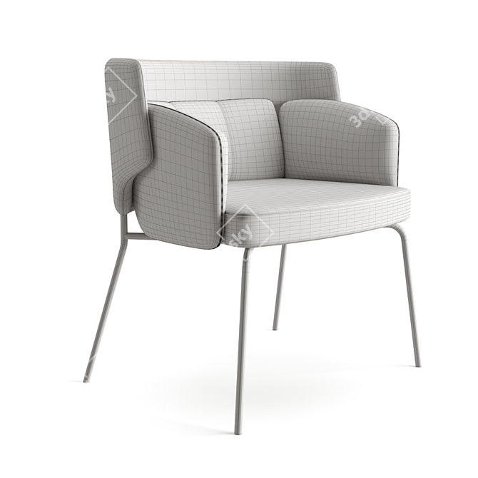 Modern Comfort: IKEA Bingsta Chair 3D model image 5