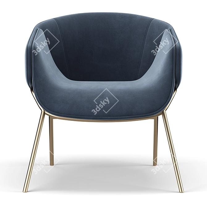 Sophisticated Seating Solution: Anita Armchair 3D model image 3