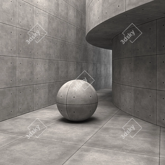 Concrete Wall & Floor Finish 3D model image 1