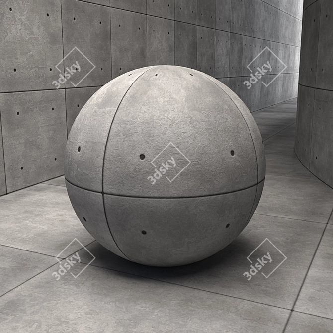 Concrete Wall & Floor Finish 3D model image 2