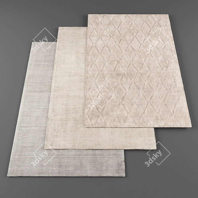 High-Res Rug Collection (8pcs) 3D model image 1