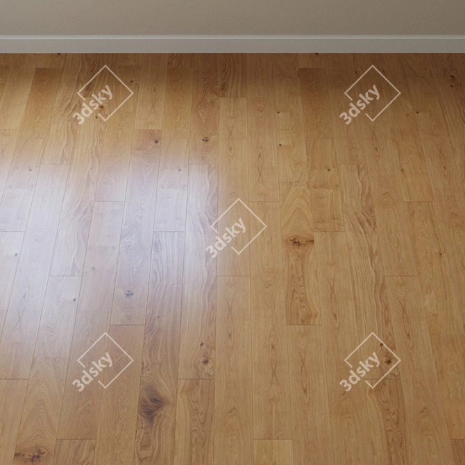 Country Oak Parquet Board 3D model image 2