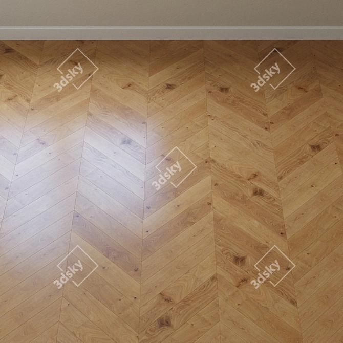 Country Oak Parquet Board 3D model image 4