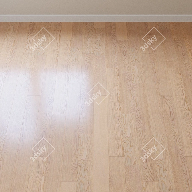 Vanilla Oak Natur Parquet Board 3D model image 2