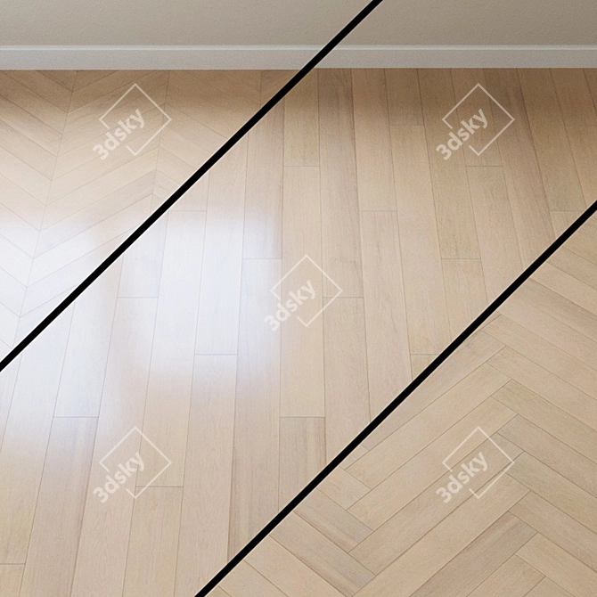 Karelia Story Oak Parquet Board 3D model image 1